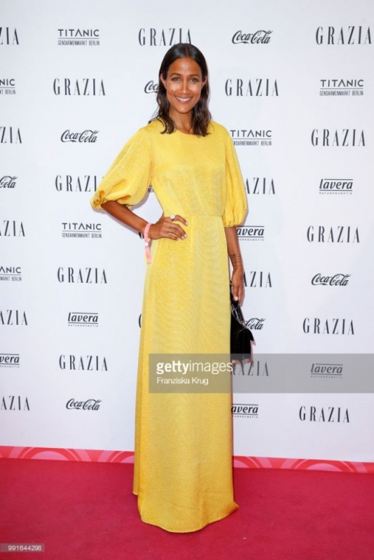 BERLIN, GERMANY - JULY 04: Rabea Schif during the GRAZIA Pink Hour at Titanic Hotel on July 4, 2018 in Berlin, Germany. (Photo by Franziska Krug/Getty Images for Titanic Hotels)
